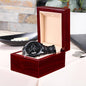 To My Husband Black Chronograph Watch
