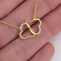 Everlasting Love Gold Hearts Necklace