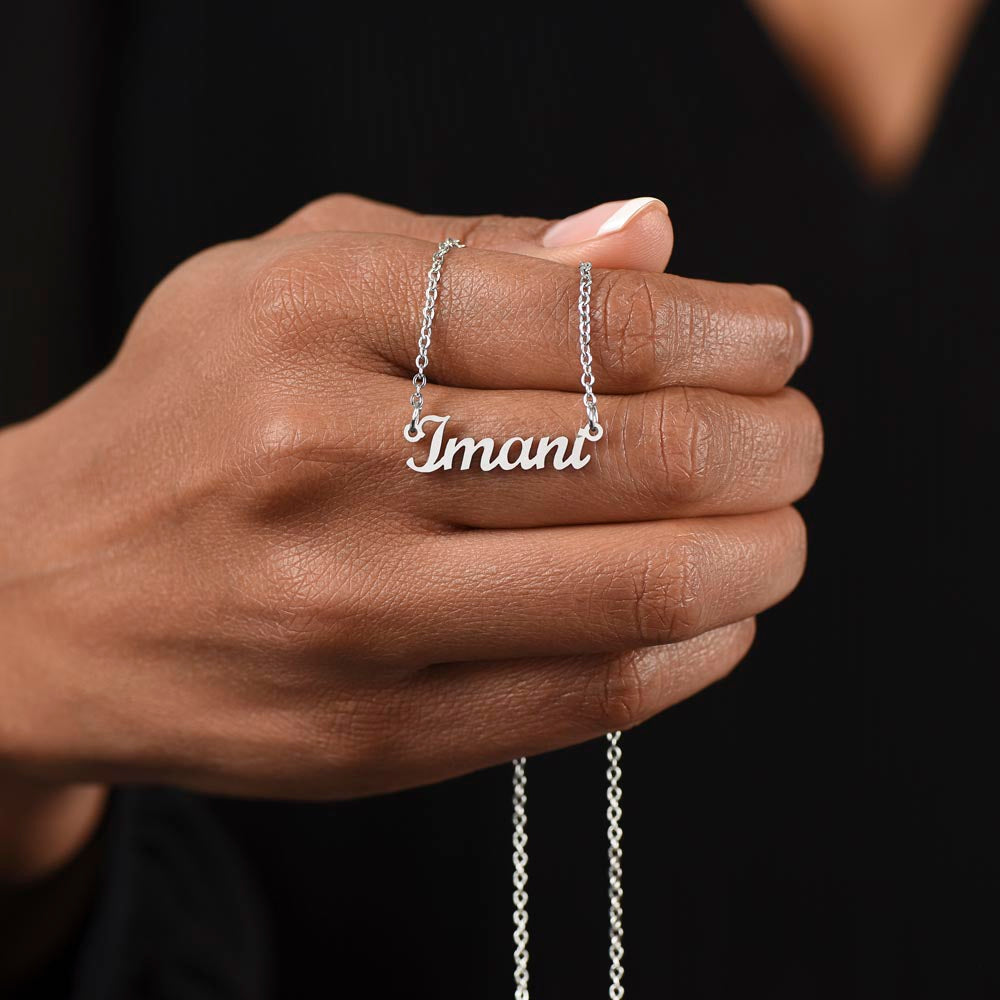 Happy Birthday Custom Name Necklace