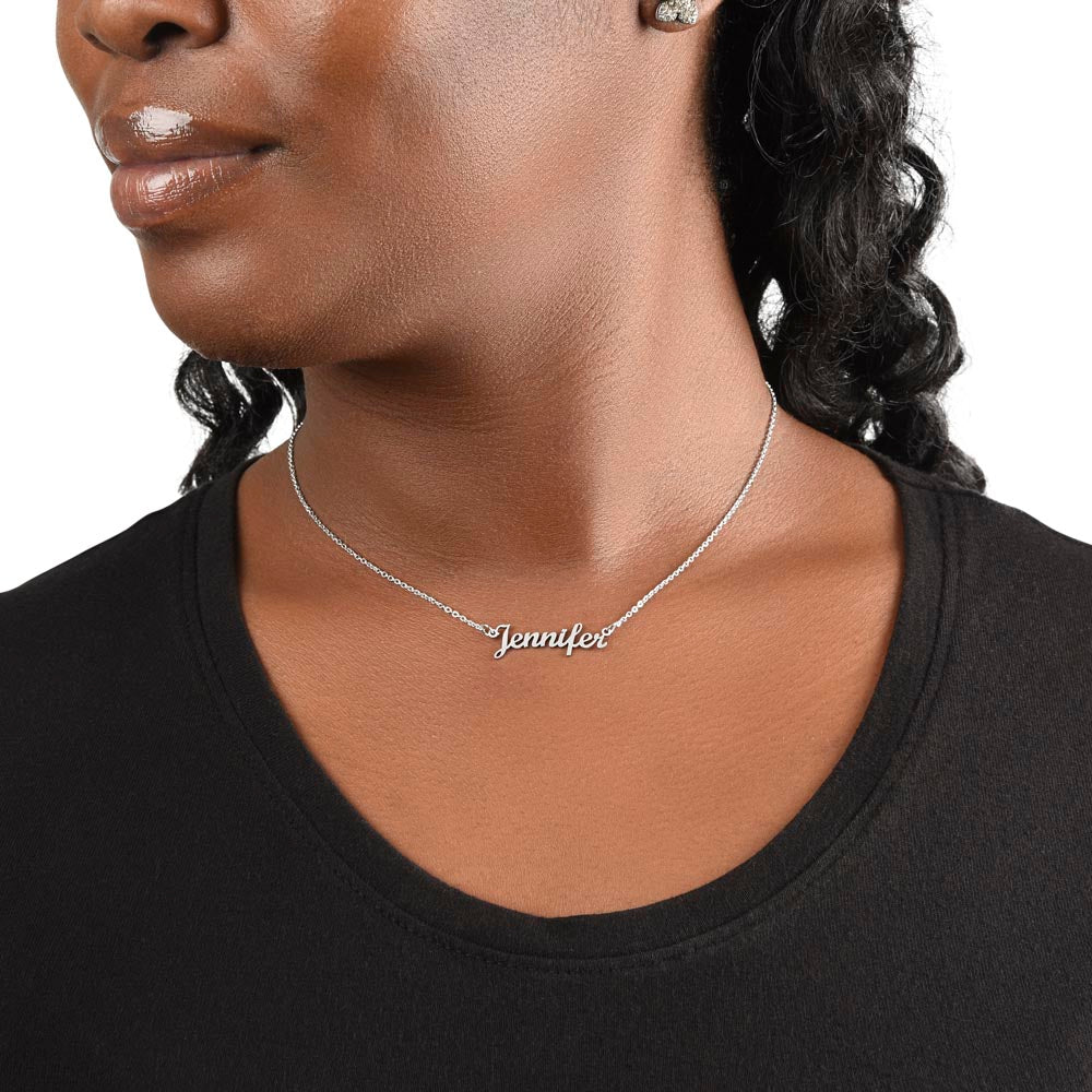Happy Birthday Custom Name Necklace