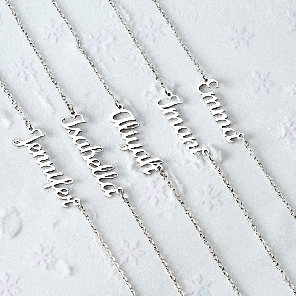 Happy Birthday Custom Name Necklace