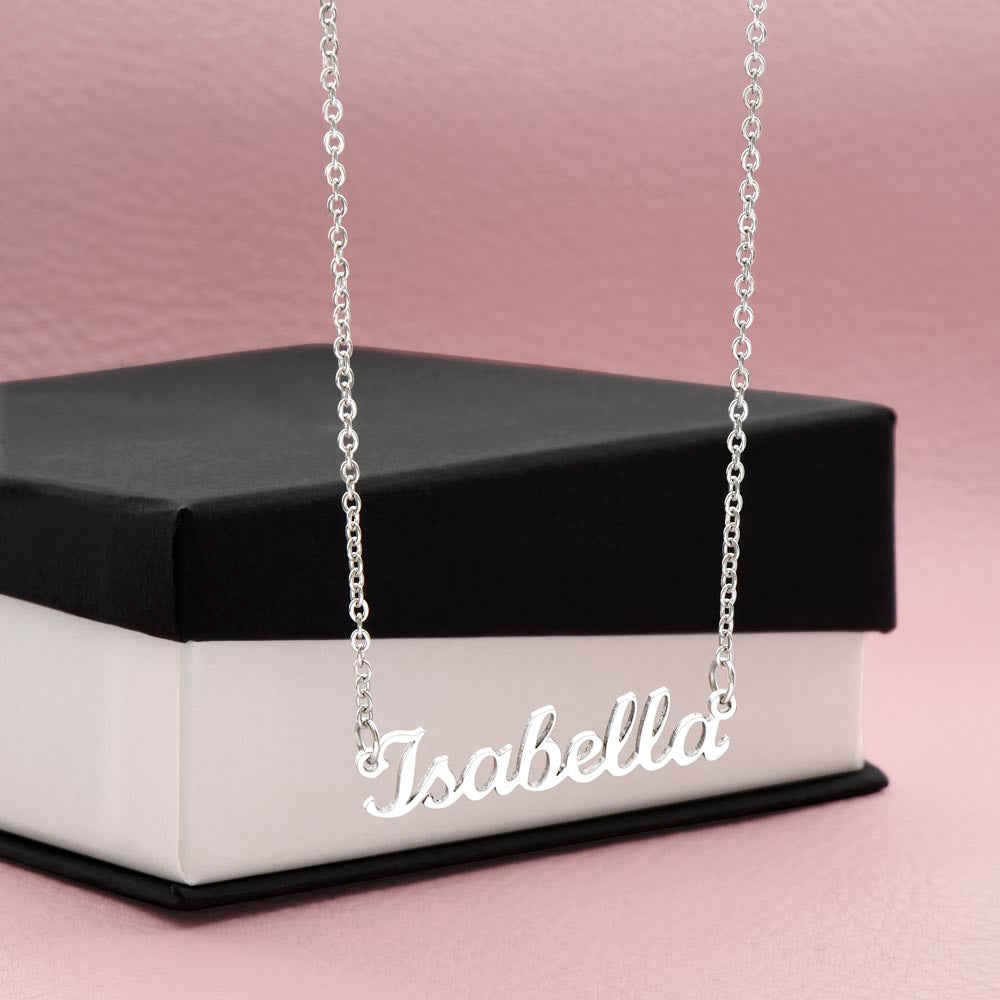 Happy Birthday Custom Name Necklace