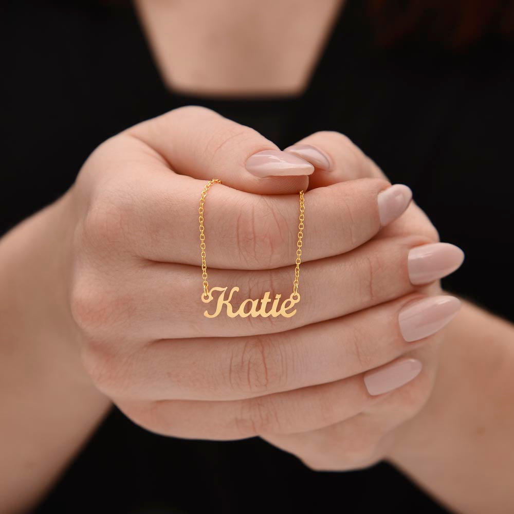 Happy Birthday Custom Name Necklace
