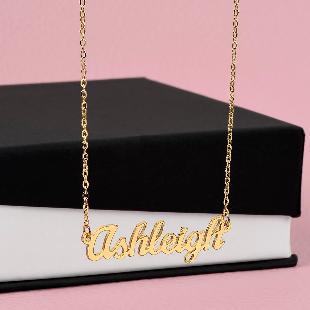 Happy Birthday Custom Name Necklace