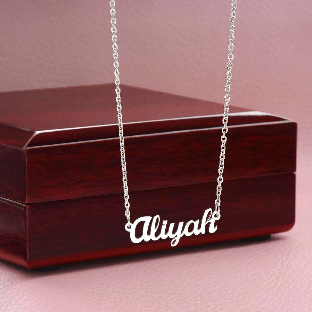 Happy Birthday Custom Name Necklace