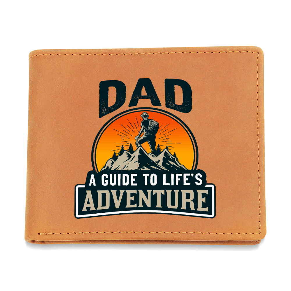 Adventure Dad Graphic Leather Wallet