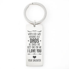 Load image into Gallery viewer, For Dad-Engraved Rectangle Keychain