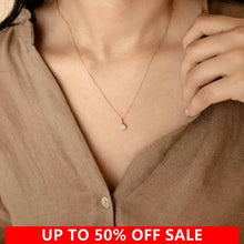 Load image into Gallery viewer, ELAN Sale Birthstone Necklace Minimalist  Stainless Steel Necklace Personalized Jewelry • Birthday Gift