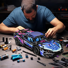 Load image into Gallery viewer, 1700pcs RSR Racing Car Building Blocks Set, Technical Model Sports Car Toy DIY Collector's Gift for Adults/Teens/Kids/Boys/Girls