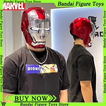 Load image into Gallery viewer, New AutoKing 1/1 Mk5 Iron Man Helmet Cosplay Voice Control Eyes with Light Model Toys for Adult Electric Wearable Christmas Gift