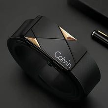 Load image into Gallery viewer, Stylish Men's PU Leather Belt - Fashion Belts for Daily Life, Leisure, Party, Festival, Work, and Business Automatic Buckle