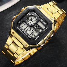 Load image into Gallery viewer, MAYZHISU Classic Men's Digital Watches Luxury Stainless Steel Strap Sport Watches Men Military Clock LED Sport Wristwatch