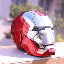 Load image into Gallery viewer, New AutoKing 1/1 Mk5 Iron Man Helmet Cosplay Voice Control Eyes with Light Model Toys for Adult Electric Wearable Christmas Gift