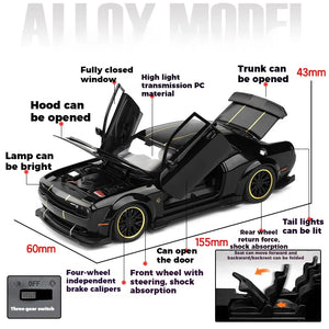 1:32 Dodge Challenger SRT Hellcat Diecast Car