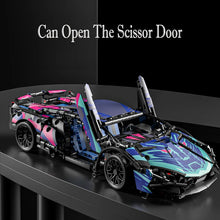 Load image into Gallery viewer, 1700pcs RSR Racing Car Building Blocks Set, Technical Model Sports Car Toy DIY Collector's Gift for Adults/Teens/Kids/Boys/Girls