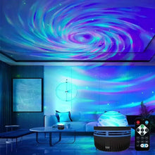 Load image into Gallery viewer, LED NightLights Galaxy Projector Remote Control 5V USB Rechargeable Starry Sky Lamp DMX Sound Active 7 Modes for Kids Room Decor