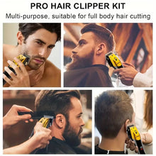 Load image into Gallery viewer, T9 Vintage Men's Electric Hair Clipper Beard Trimmer/Rechargeable Hair Cutting Machine With Nose Hair Trimmer Kit Boyfriend Gift