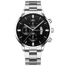 Load image into Gallery viewer, Fashion Mens Sports Watches Luxury Men Stainless Steel Quartz Wrist Watch for Man Business Casual Leather Watch часы мужские