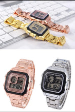 Load image into Gallery viewer, MAYZHISU Classic Men's Digital Watches Luxury Stainless Steel Strap Sport Watches Men Military Clock LED Sport Wristwatch