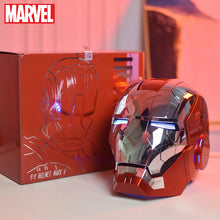 Load image into Gallery viewer, New AutoKing 1/1 Mk5 Iron Man Helmet Cosplay Voice Control Eyes with Light Model Toys for Adult Electric Wearable Christmas Gift