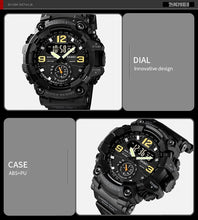 Load image into Gallery viewer, Skmei Multifunctional Chrono Digital Watches Mens Dual Movement 3 Time Sport Wristwatch Waterproof Electronic Clock Reloj Hombre
