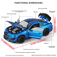 Load image into Gallery viewer, 1:18 Ford Mustang GT500 Diecast Car