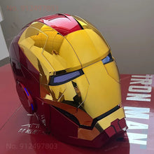 Load image into Gallery viewer, New AutoKing 1/1 Mk5 Iron Man Helmet Cosplay Voice Control Eyes with Light Model Toys for Adult Electric Wearable Christmas Gift