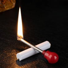 Load image into Gallery viewer, Match Lighter Creative Keychain Pendant Style Metal Waterproof Essential Outdoor Survival Igniter  Gadgets for Men