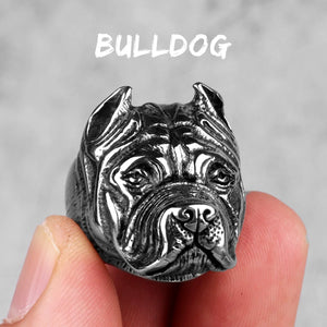 Men's Stainless Steel Animal Rings