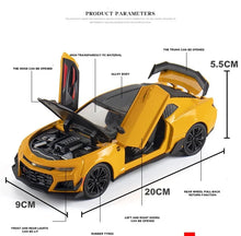Load image into Gallery viewer, 1:24 Chevrolet Camaro Alloy Diecast Sports Car
