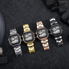 Load image into Gallery viewer, MAYZHISU Classic Men's Digital Watches Luxury Stainless Steel Strap Sport Watches Men Military Clock LED Sport Wristwatch