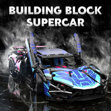 Load image into Gallery viewer, 1700pcs RSR Racing Car Building Blocks Set, Technical Model Sports Car Toy DIY Collector's Gift for Adults/Teens/Kids/Boys/Girls