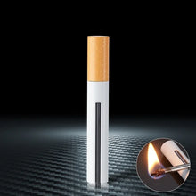 Load image into Gallery viewer, Match Lighter Creative Keychain Pendant Style Metal Waterproof Essential Outdoor Survival Igniter  Gadgets for Men