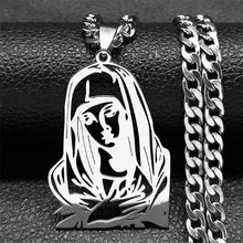 Load image into Gallery viewer, Hip Hop Punk Crown of Thorns Jesus Cross Necklace for Men Stainless Steel Gold Plated Crucifix Pendant Necklaces Jewelry N8052