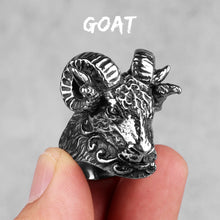 Load image into Gallery viewer, Men&#39;s Stainless Steel Animal Rings