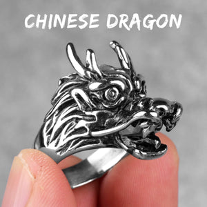 Men's Stainless Steel Animal Rings