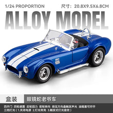Load image into Gallery viewer, 1:22 Ford Shelby Cobra 427 S/C Classic Sports Car Alloy Metal Diecast Model Car