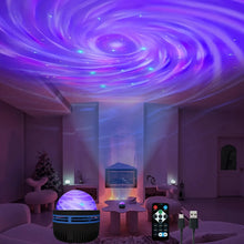 Load image into Gallery viewer, LED NightLights Galaxy Projector Remote Control 5V USB Rechargeable Starry Sky Lamp DMX Sound Active 7 Modes for Kids Room Decor