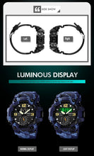 Load image into Gallery viewer, Skmei Multifunctional Chrono Digital Watches Mens Dual Movement 3 Time Sport Wristwatch Waterproof Electronic Clock Reloj Hombre