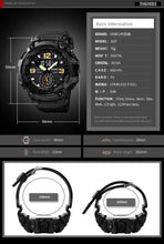 Load image into Gallery viewer, Skmei Multifunctional Chrono Digital Watches Mens Dual Movement 3 Time Sport Wristwatch Waterproof Electronic Clock Reloj Hombre