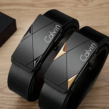 Load image into Gallery viewer, Stylish Men's PU Leather Belt - Fashion Belts for Daily Life, Leisure, Party, Festival, Work, and Business Automatic Buckle