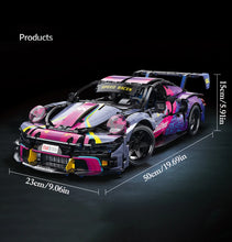 Load image into Gallery viewer, 1700pcs RSR Racing Car Building Blocks Set, Technical Model Sports Car Toy DIY Collector's Gift for Adults/Teens/Kids/Boys/Girls
