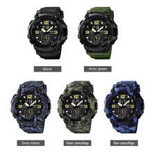 Load image into Gallery viewer, Skmei Multifunctional Chrono Digital Watches Mens Dual Movement 3 Time Sport Wristwatch Waterproof Electronic Clock Reloj Hombre