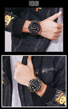 Load image into Gallery viewer, Skmei Multifunctional Chrono Digital Watches Mens Dual Movement 3 Time Sport Wristwatch Waterproof Electronic Clock Reloj Hombre