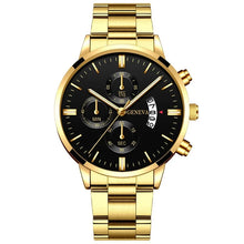 Load image into Gallery viewer, Fashion Mens Sports Watches Luxury Men Stainless Steel Quartz Wrist Watch for Man Business Casual Leather Watch часы мужские