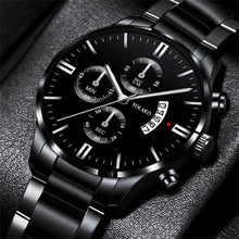 Load image into Gallery viewer, Fashion Mens Sports Watches Luxury Men Stainless Steel Quartz Wrist Watch for Man Business Casual Leather Watch часы мужские