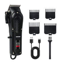 Load image into Gallery viewer, T9 Vintage Men's Electric Hair Clipper Beard Trimmer/Rechargeable Hair Cutting Machine With Nose Hair Trimmer Kit Boyfriend Gift