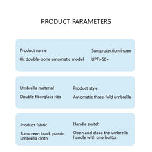 Load image into Gallery viewer, Xiaomi 24 Bone Folding Umbrella Fully Automatic