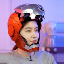 Load image into Gallery viewer, New AutoKing 1/1 Mk5 Iron Man Helmet Cosplay Voice Control Eyes with Light Model Toys for Adult Electric Wearable Christmas Gift