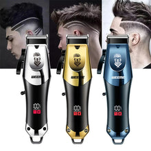Load image into Gallery viewer, T9 Vintage Men's Electric Hair Clipper Beard Trimmer/Rechargeable Hair Cutting Machine With Nose Hair Trimmer Kit Boyfriend Gift